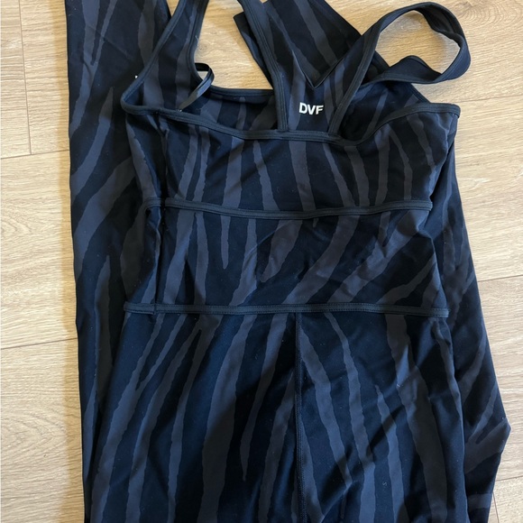 Zebra Print Black Jumpsuit - Picture 2 of 3